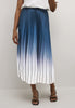 Culture Blue OMBRE - A-line skirt