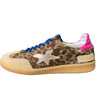 Meline Brown Leopard Trainers