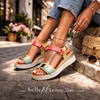 Oh my Sandals Coral Wedge