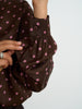 Polkadot  Chocolate-Pink Blouse