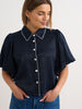 Karrie Navy Blouse