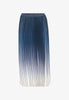 Culture Blue OMBRE - A-line skirt