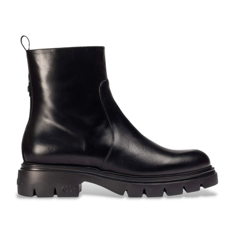 Wonders A-4305 Black Flat Leather Boots