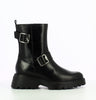 Wonders Black Leather Boots C-7222