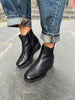Paula Urban Black Wedge Leather Boots