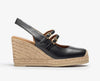 Unisa Black Wedge Espirdrilles