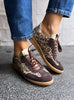 Meline Brown Leopard Trainers