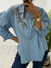 Daisy Light Blue Denim Blouse