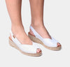 Toni Pons Berna White Leather Espirdrilles