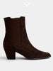 Unisa Brown Suede Leyla Ankle Boots