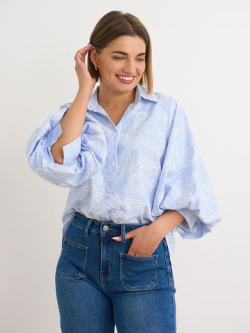 Sofia Blue Blouse
