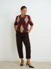 Brown Star Knit
