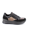 Igi&Co Black Leopard Sneakers