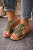 Paula Green Wedge Sandals