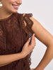 Brown Lace Blouse