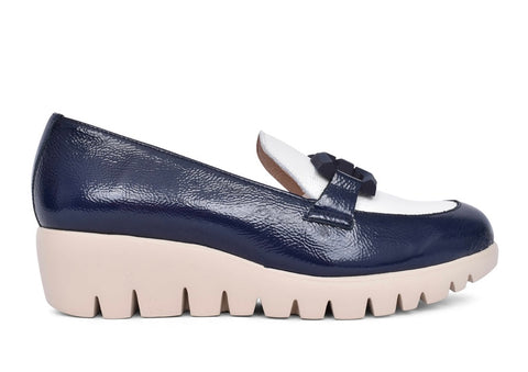 Wonders C33311-2 Navy/White Loafers