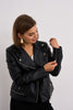 Black Faux Leather Biker Jacket