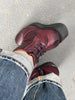 Paula Urban Burgandy Leather Boots