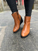 Paula Urban Tan Wedge Boots