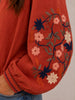 Rust Embriodery Jacket