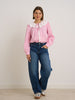 Pink Stripe Peter Blouse
