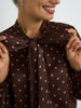 Polkadot  Chocolate-Pink Blouse