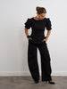Black Peplum Top