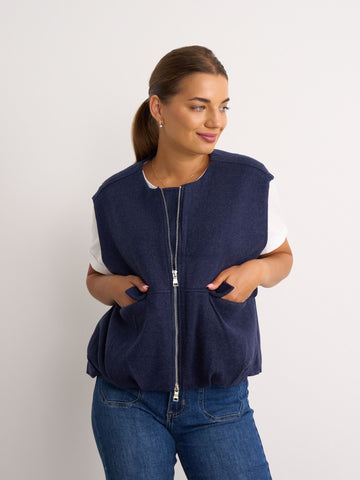 Navy Gilet