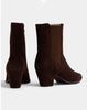 Unisa Brown Suede Leyla Ankle Boots