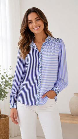 Maggie Stripe Blouse