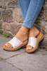 Paula Silver Wedge Sandals