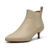 Shoe de Bear Off White Leather Kitten Heel Boots