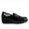 Wonders A-33158 Black Soft Shine Loafers