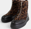 Wonders A-5202 Black-Leopard Zip Boots