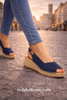 Toni Pons Berna Navy Suede Espirdrilles