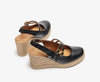 Unisa Black Wedge Espirdrilles