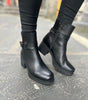 Paula Urban Black Buckle Boots