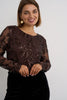 Brown Sequenced Top