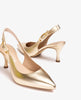 Unisa Lanz Gold Slingbacks