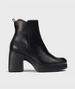 Wonders H-4981 Black Leather Boots