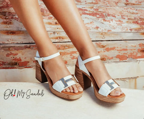 Oh my Sandals Heel White Sandals