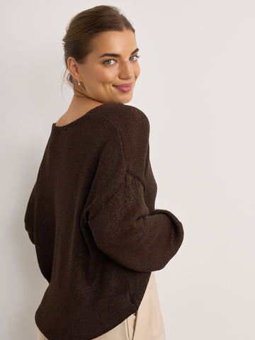 Brown Knit Cargidan