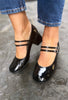 Wonders H-6210 Black Mary-Jane Loafers