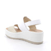 Igi&Co White Buckle Wedge Sandals