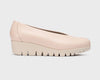 Wonders C33100 Nude Wedge Loafers