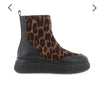 Wonders A-5202 Black-Leopard Zip Boots