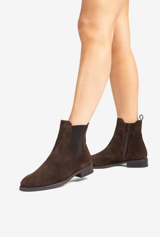 Unisa Chocolate Brown Chelsea Boots