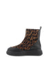 Wonders A-5202 Black-Leopard Zip Boots