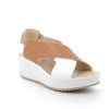 Igi&Co Cross Over Tan Wedge Sandals