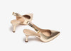 Unisa Lanz Gold Slingbacks